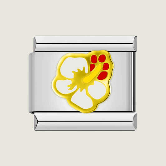 Weiße Stempel Blume