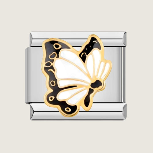 Weißer Schmetterling Silber